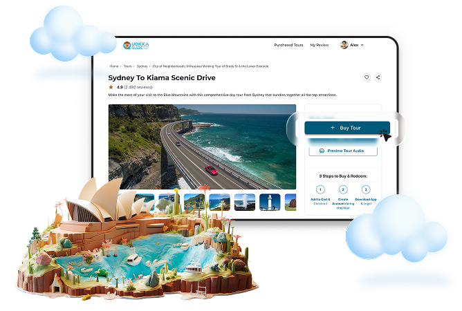 Choose a driving tour — self-guided audio driving tour step for NSW & Australia road trips